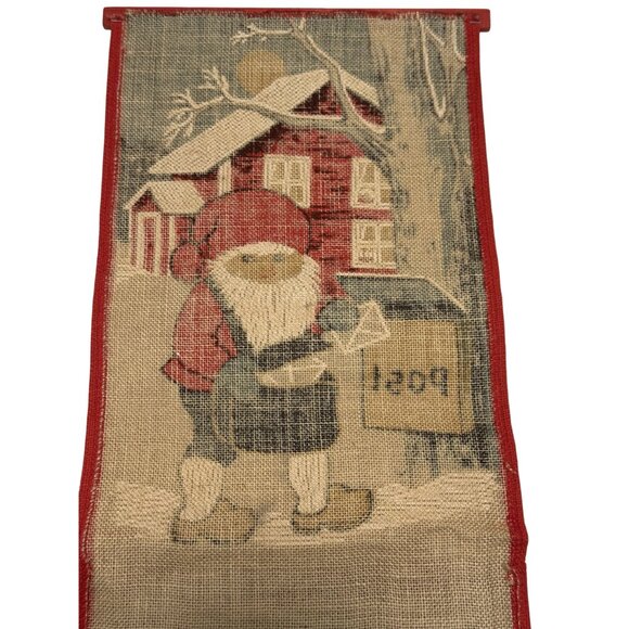Vintage Christmas Stil Dukar 100% Jute Made In Sweden Norge Shall Hangings - Picture 7 of 10
